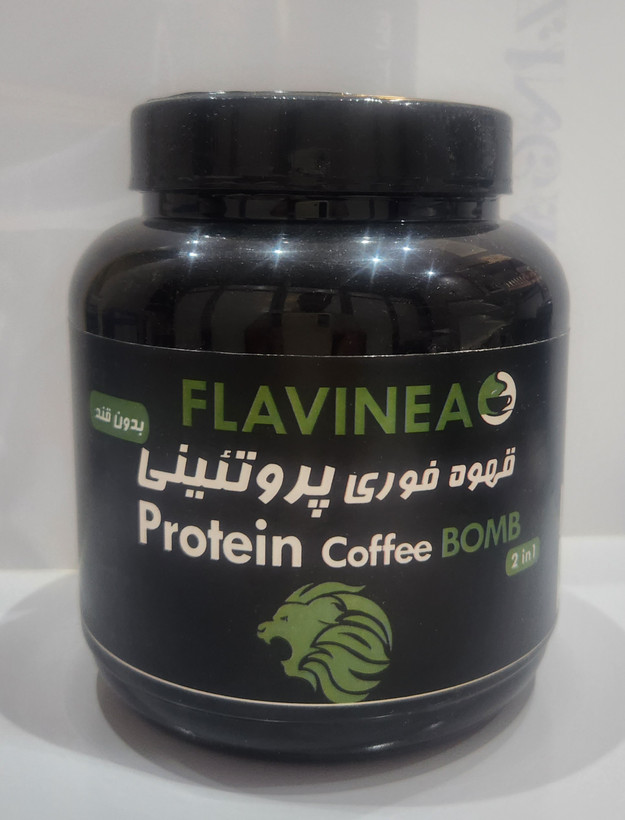 قهوه پروتئین وی برند فلاوینا در حجم ۴۵۰ گرم