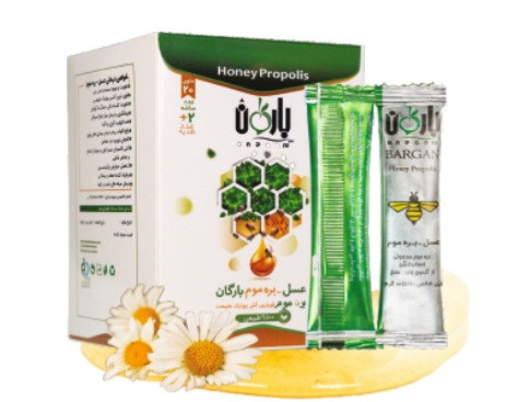 عسل عصاره بره موم برند بارگان در پک ۲۲ ساشه ای (طبی)