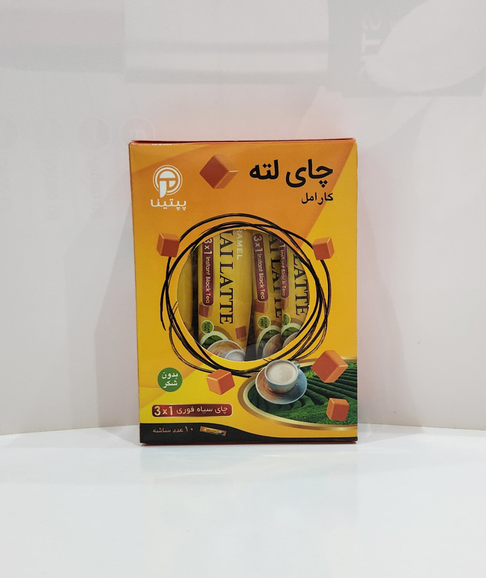 چای لته کارامل برند پپتینا بسته ۱۰ ساشه ای