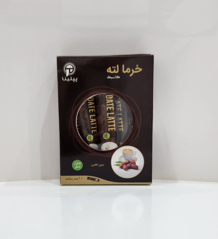 خرما لته بدون شکر برند پپتینا بسته ۱۰ ساشه ای