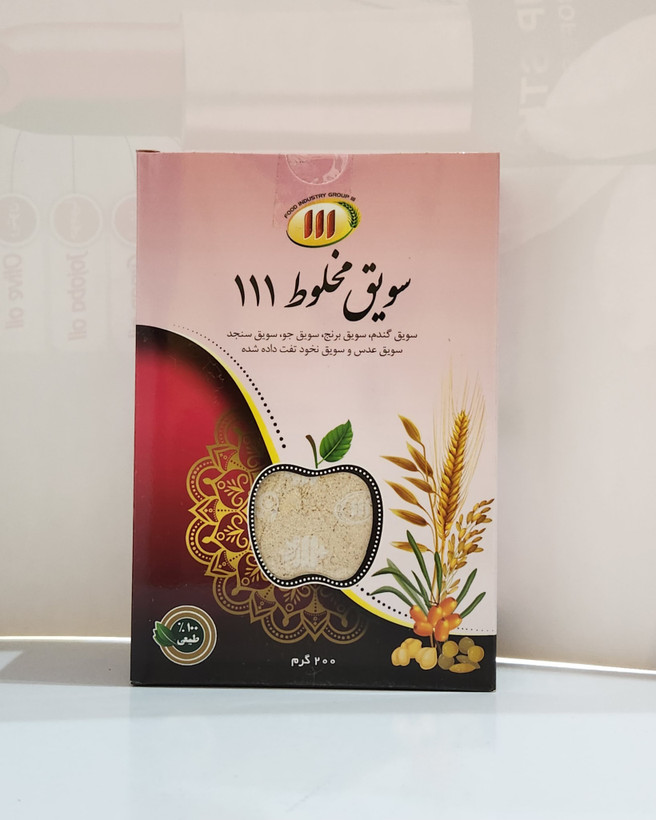 سویق برند ۱۱۱ بسته بندی جعبه ای ۲۰۰ گرم