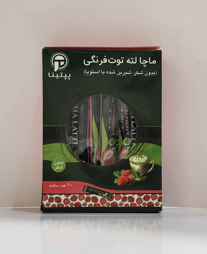 ماچا لته برند پپتینا بسته ۱۰ ساشه ای
